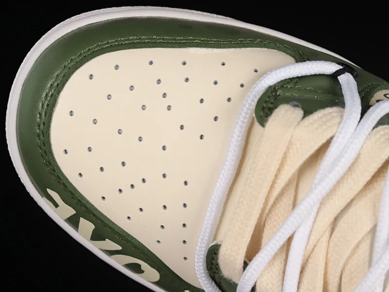 All categories Nk SB Dunk series Nk SB Dunk Low low-top sneakers Nk Dunk Low LOVE floral green customized version of deconstructed strap casual sneakers DH9765-100